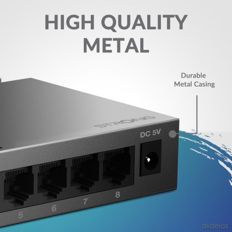 Switch 8 Porte Gigabit Metal