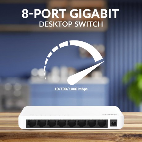 Switch 8 Porte Gigabit Plastica