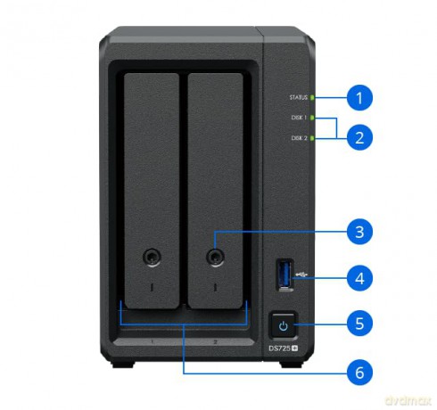 Synology Nas Ds725+ 2 Bay