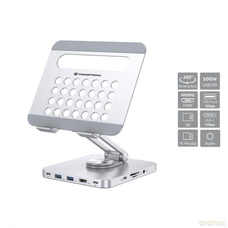 Tablet Stand With 8-In-1 Docking