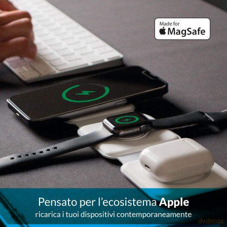 Tap 3in1 Compatibile Magsafe 15w Wh