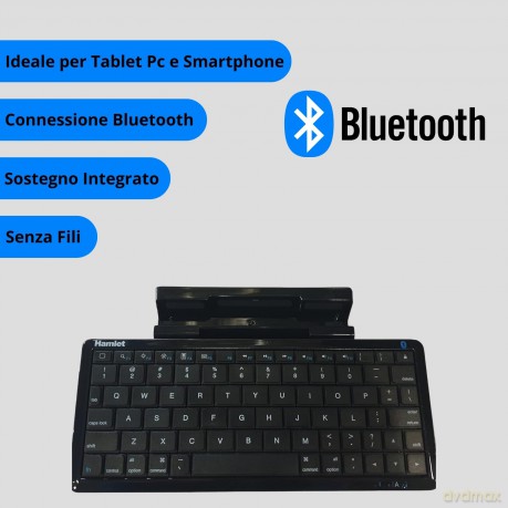 Tastiera Bluetooth+Supporto Tab