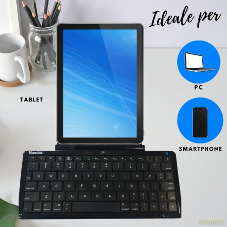 Tastiera Bluetooth+Supporto Tab