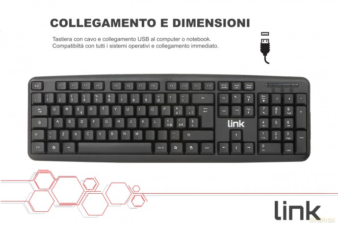 Tastiera Italiana Usb Riciclata