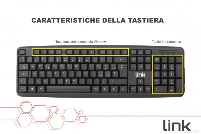 Tastiera Italiana Usb Riciclata