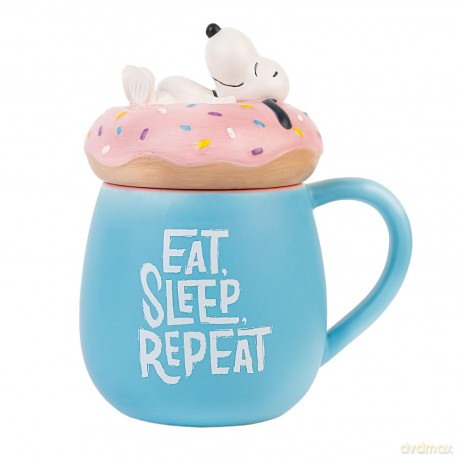 Kubek 3D Peanuts Snoopy Eat Sleep Repeat