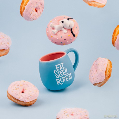 Kubek 3D Peanuts Snoopy Eat Sleep Repeat