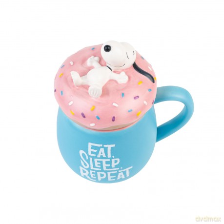 Kubek 3D Peanuts Snoopy Eat Sleep Repeat