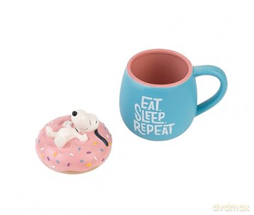 Kubek 3D Peanuts Snoopy Eat Sleep Repeat