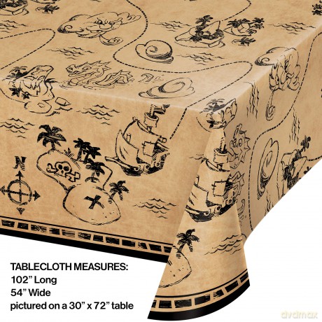 Tc Pl Aop 6/1ct 54x102 Pirate Treasure Qs