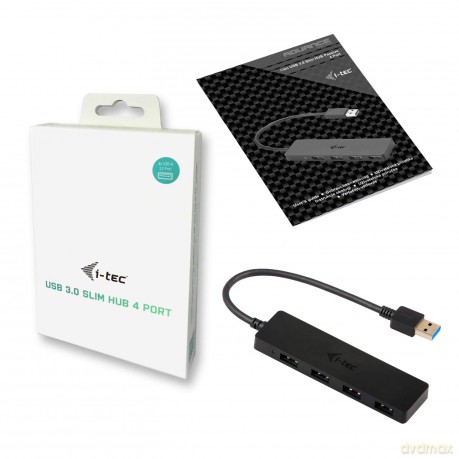 Tec Slim Passive Hub 4p Black Usb 3.0 No Ps Win And Mac Os