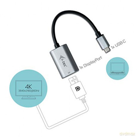 Tec Usb-C Metal Display Port Adapter 60hz