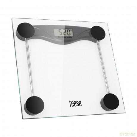 Teesa: Bathroom Scale - Bilancia Digitale Da Bagno, Vetro, 180 Kg.
