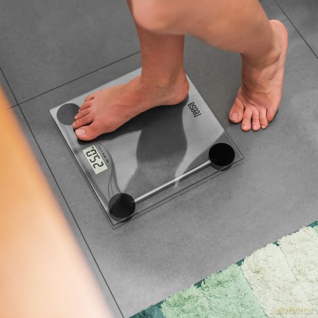 Teesa: Bathroom Scale - Bilancia Digitale Da Bagno, Vetro, 180 Kg.