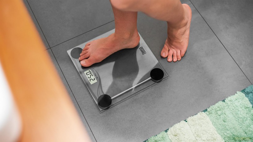 Teesa: Bathroom Scale - Bilancia Digitale Da Bagno, Vetro, 180 Kg.