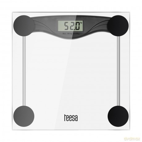 Teesa: Bathroom Scale - Bilancia Digitale Da Bagno, Vetro, 180 Kg.