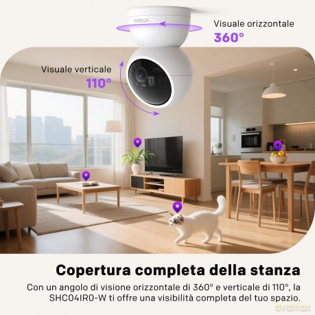 Telecamera Interno Wifi 4mp