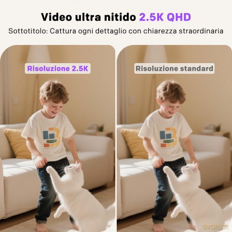 Telecamera Interno Wifi 4mp