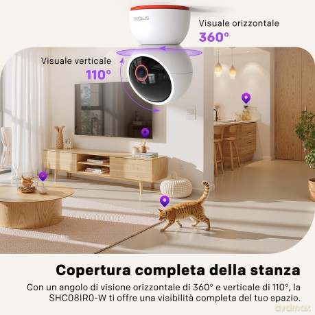 Telecamera Interno Wifi 8mp