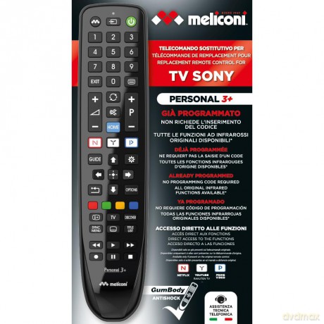 Telecomando Gumbody Pers 3+Sony