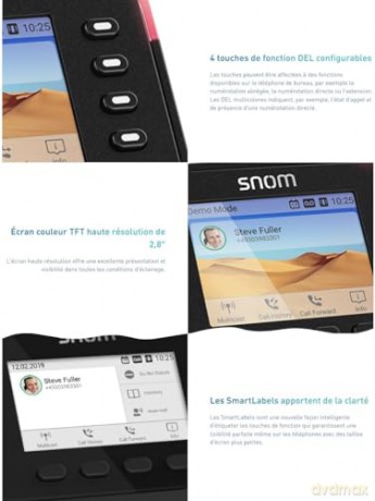 Telefono Snom D713 W/O Ps Black