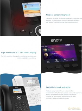 Telefono Snom D717 W/O Ps Black
