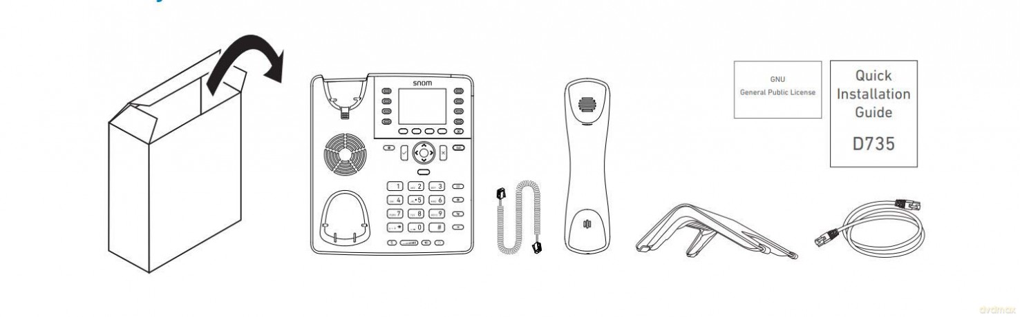 Telefono Snom D717 W/O Ps White