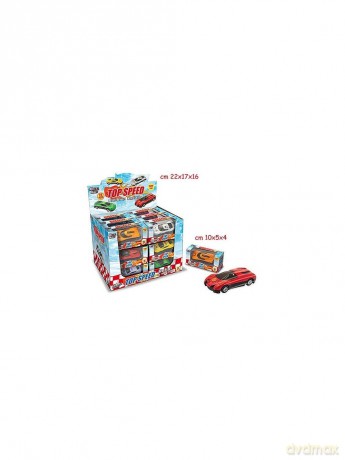 Teorema - Macchinine Die Cast Display 24pz Free Wheel 8 Mdl - Ps-Trm64875