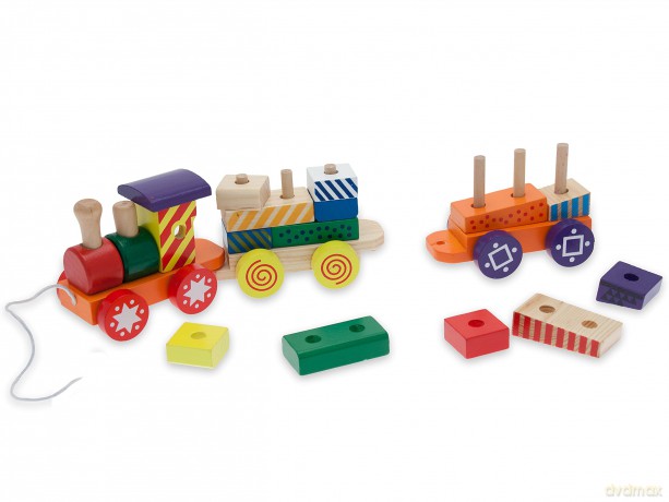 Teorema 40424 - Treno Colorato Con Formine, Legno