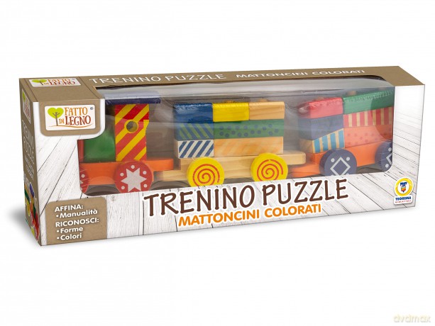Teorema 40424 - Treno Colorato Con Formine, Legno