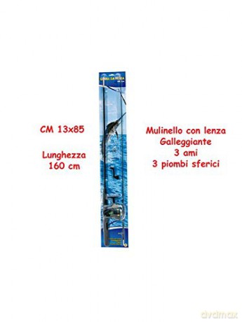 Teorema Giocattoli - Canna Da Pesca Con Mulinello, Multicolore, 3.Te63053