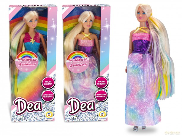 Teorema: Dea - Bambola Principessa Arcobaleno Lunghi Capell2 Ass - Window Box