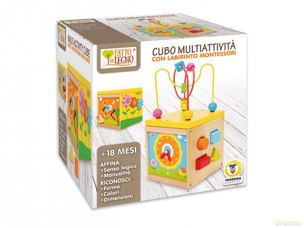 Teorema: Fatto Di Legno - Cubo Con Labirinto Montessori - Box