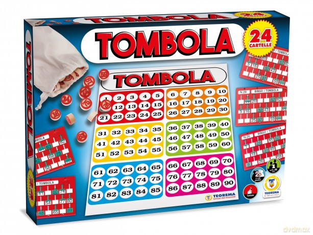 Teorema: Gioco Tombola 24 Cartelle Plastica C/Tabellone - Box