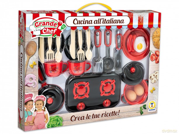 Teorema: Grande Chef - Set Pentoline Con Fornello E Accessori - Window Box