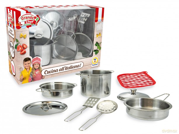 Teorema: Grande Chef - Set Pentoline In Metallo Con Presina8 Pz - Window Box