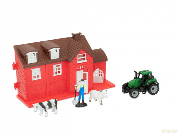 Teorema: Linea Verde - Playset Fattoria Con Trattore E Accessori - Open Touch Box