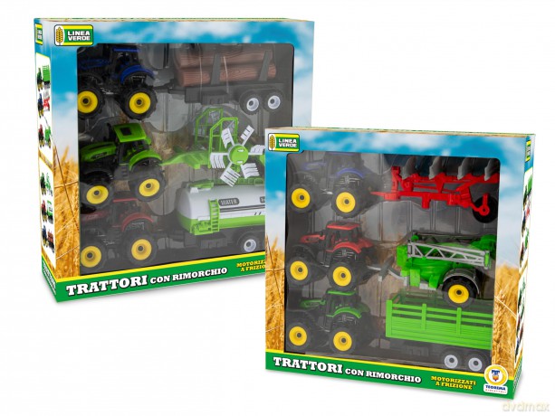 Teorema: Linea Verde - Trattore Con Rimorchio A Frizione (Assortimento)