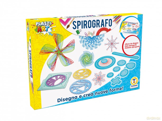 Teorema: Plastiart - Spirografo E Stencil Con Penna Multicolor