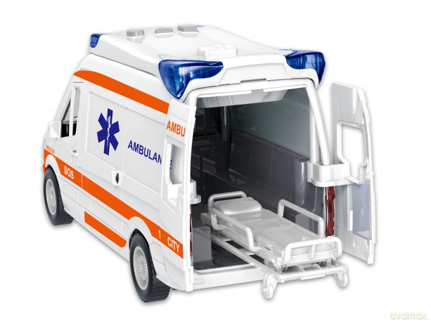 Teorema: Play City - Ambulanza Porte Apribili Con Barella Luci E Suoni - Open Touch Box