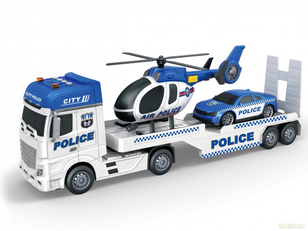 Teorema: Play City - Police Truck Con Aereo E Macchina Luci E Suoni - Open Touch Box