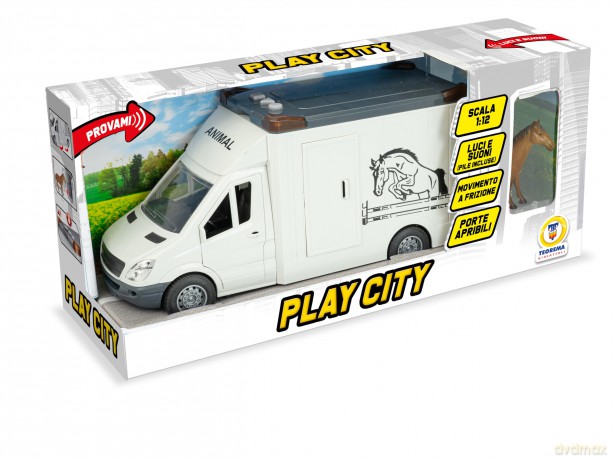 Teorema: Play City - Trailer Trasporto Cavalli Luci E Suoni - Open Touch Box
