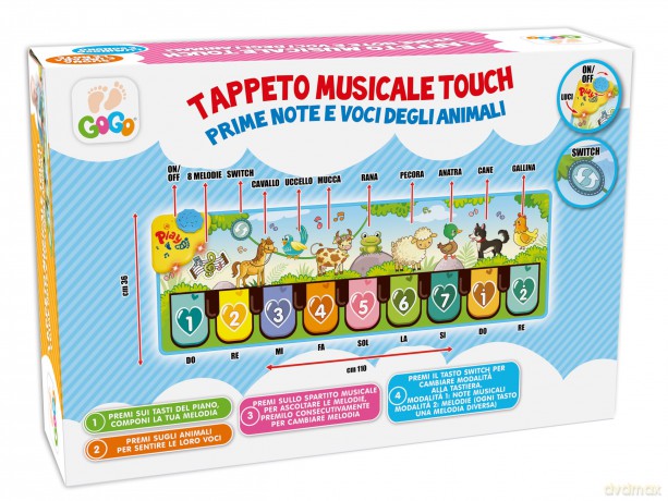 Teorema: Teo'S - Tappeto Musicale Touch Luci E Suoni 110*36 Cm - Box