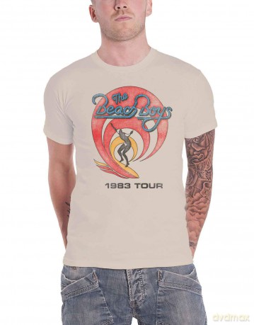 The Beach Boys Men's Tee: 1983 Tour (Large)