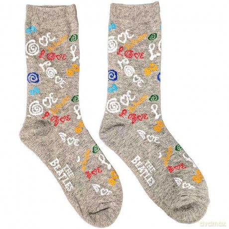 The Beatles Men's Socks: Love