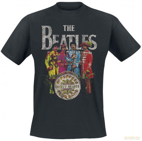 The Beatles Men's Tee: Sgt Pepper (X-Large)