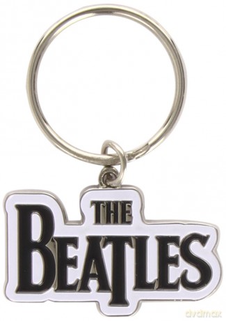 The Beatles Standard Key-Chain: Drop T Logo (Black)