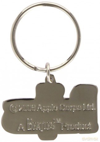 The Beatles Standard Key-Chain: Drop T Logo (Black)