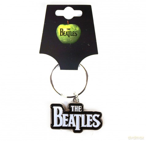 The Beatles Standard Key-Chain: Drop T Logo (White)