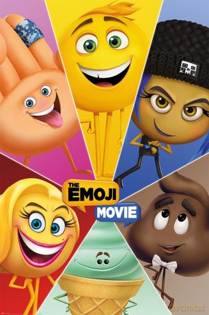 The Emoji Movie Maxi Poster Star Characters 61 X 91,5 Cm